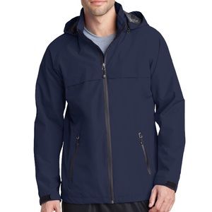 Port Authority Torrent navy water resistant zip up adjustable jacket